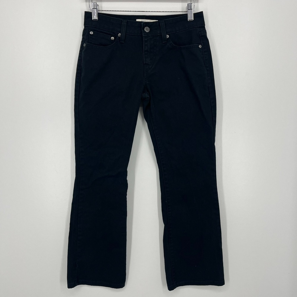 Levis 515 Boot Cut Jeans Womens 4P Medium Black Stretch Denim Pants